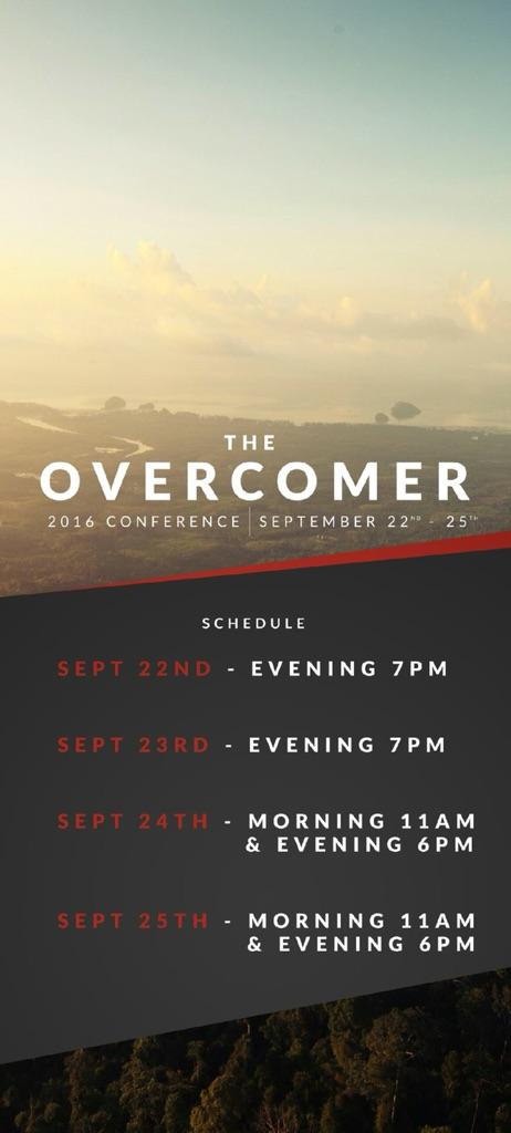 The Overcomer Schedule